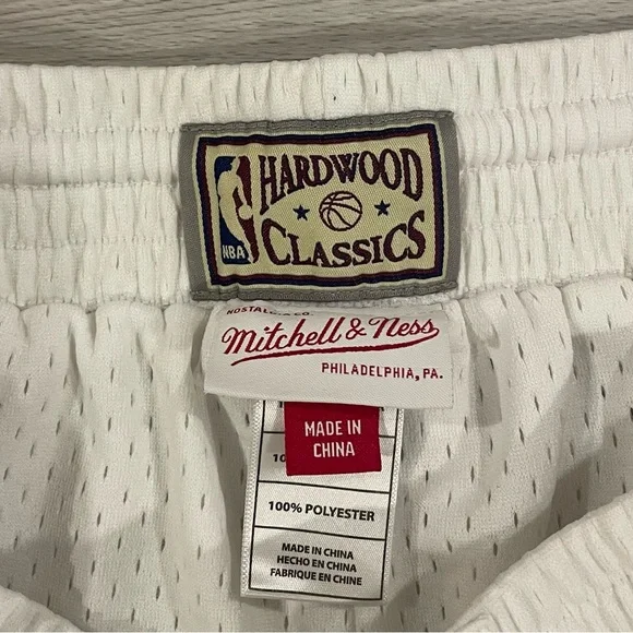 Mitchell & Ness Wade Miami Heat Swingman 2006 Legacy Shorts White Men’s Size XL - Picture 5 of 10